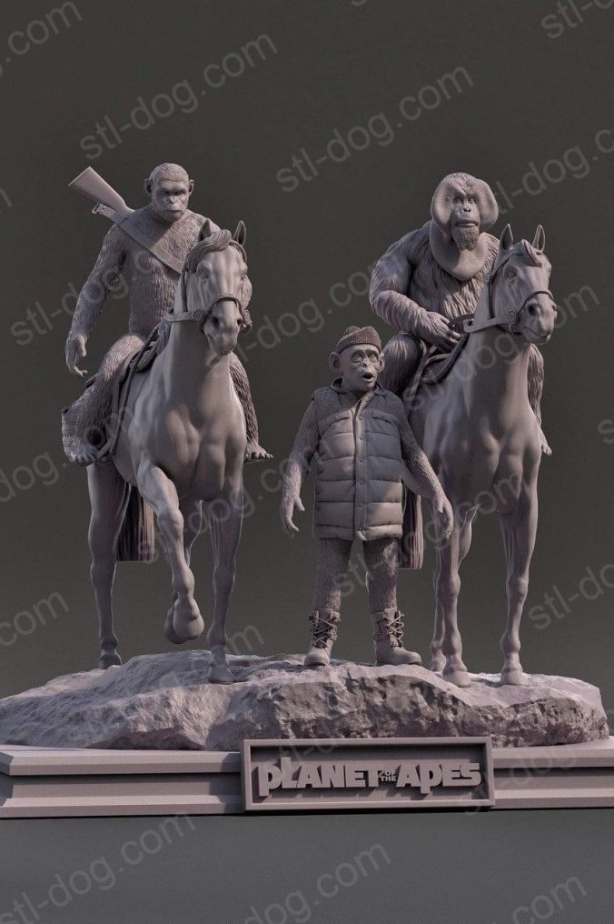 猩球崛起 (Planet of the Apes) 3D打印图纸